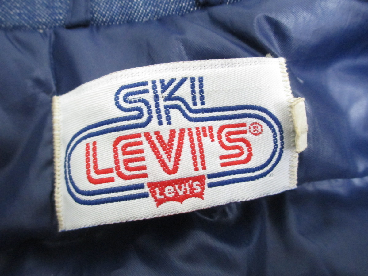 SKI Levi's スキー リーバイス ヴィンテージ デニムダウンベスト SIZE:不明 中古 メンズ ∴WF1644_画像4