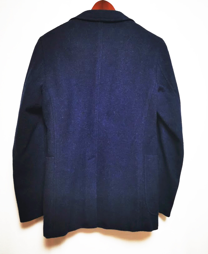 【美品】ボリオリ ツイード ウールジャケット(紺)42/BOGLIOLI/イタリア製_画像2