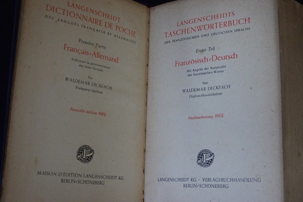 gb28/LANGENSCHEIDTS TASCHEN WORTER BUCHER Franzosisch-Deutsch　フランス語・ドイツ語辞書_画像3