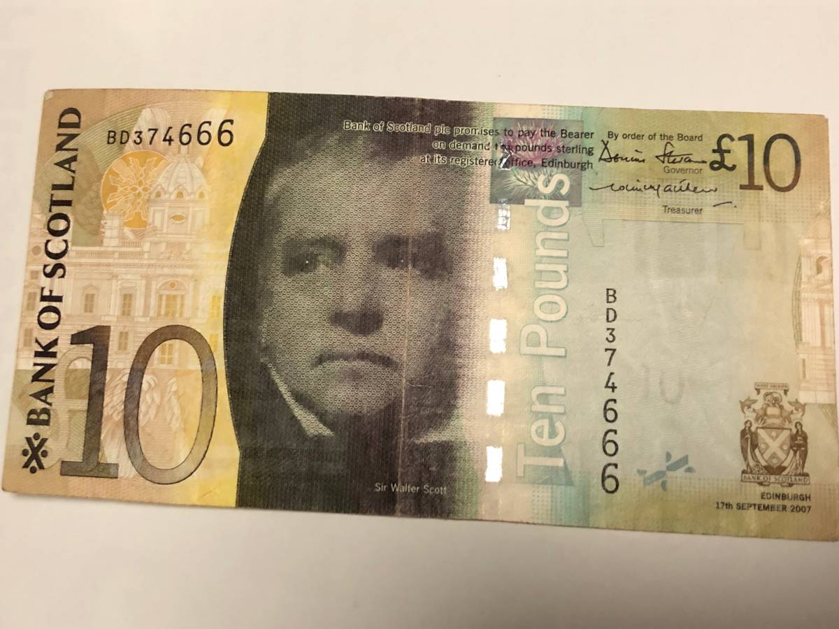10ポンド Bank of Scotland