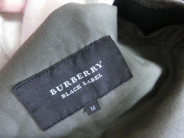 BURBERRY BLACK LABELオリーブ ミリタリージャケット BURBERRY BLACK LABEL ミリタリー ジャケット ボア M オリーブ