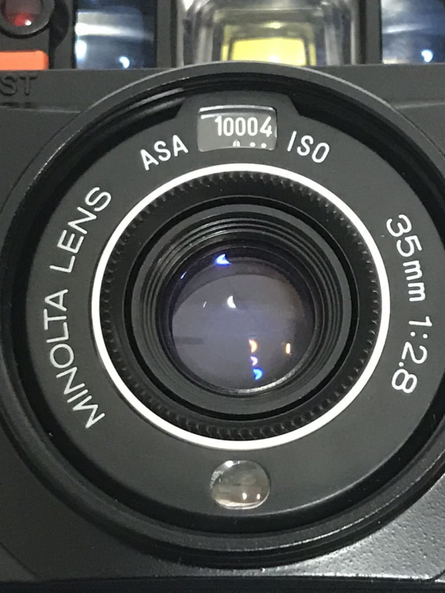 MINOLTA ミノルタ AF-S 35mm F2.8 コンパクトフィルムカメラ シャッター ＆ AF Ok フラッシュ不可 現状 ジャンク 134j0340_画像3