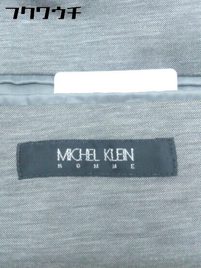 ◇ MICHEL KLEIN homme ミッシェルクランオム シングル 2B 長袖 テーラードジャケット サイズ44 グレー メンズ_画像3