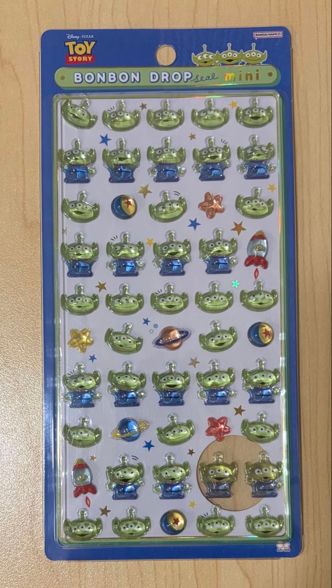 正規品 ボンボンドロップシール ディズニー リトルグリーンメン 新品