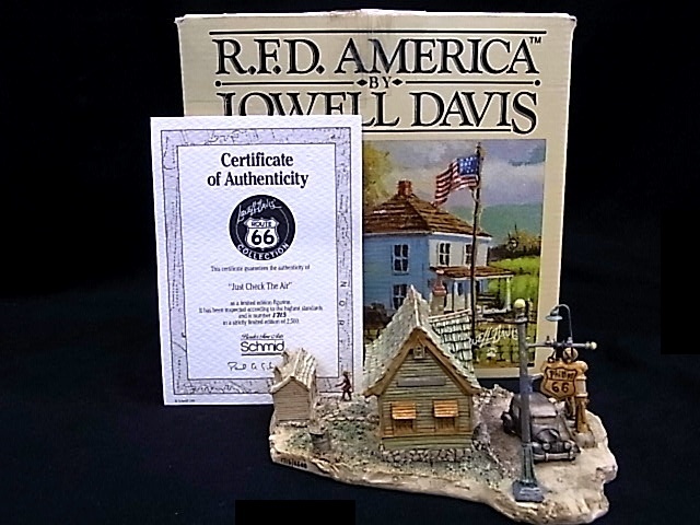 e5173　R.F.D.AMERICA　LOWELL DAVIS　シュミット　ローウェルデイビス　1713/2500　1990　置物　元箱_画像1