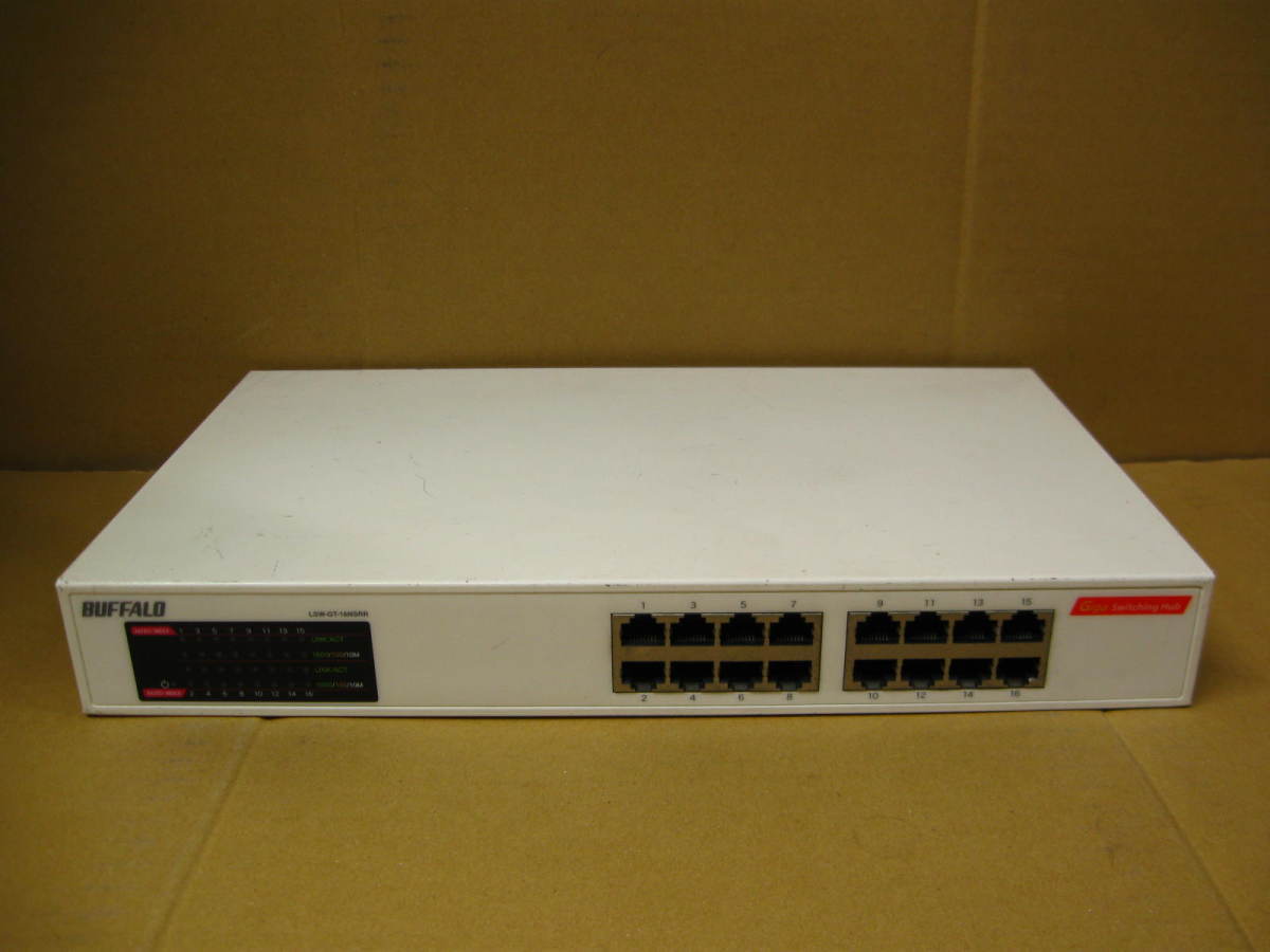 vBUFFALO LSW-GT-16NSRR 16 порт Giga bit переключатель б/у Buffalo 