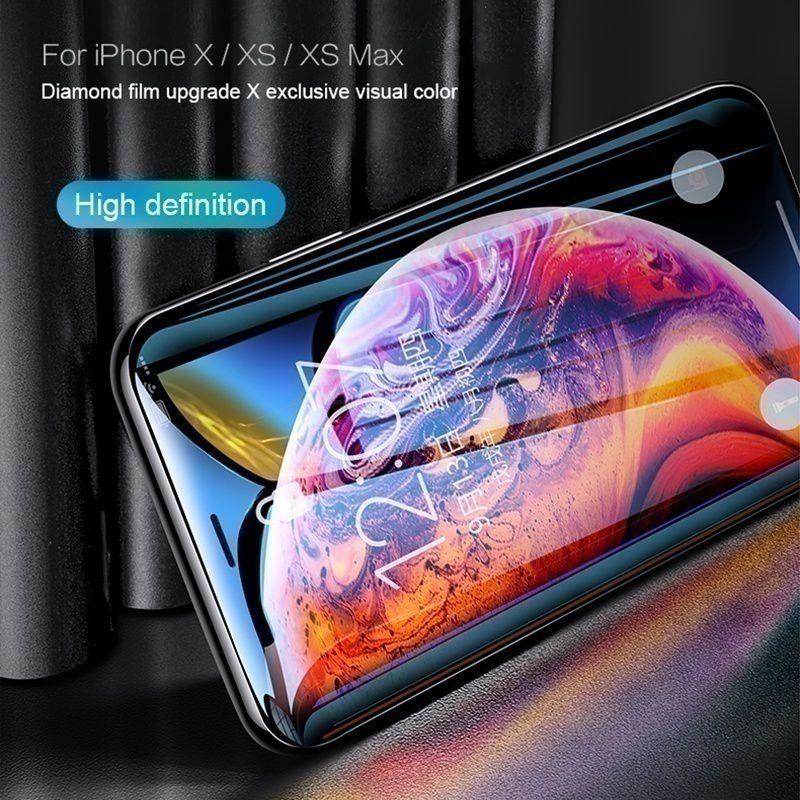 9999D 湾曲した保護強化ガラス 11 12プロ xs max x xr SE2 ガラススクリーンプロテクター iPhone 7 6 6s 8 プラス フィルム_画像6