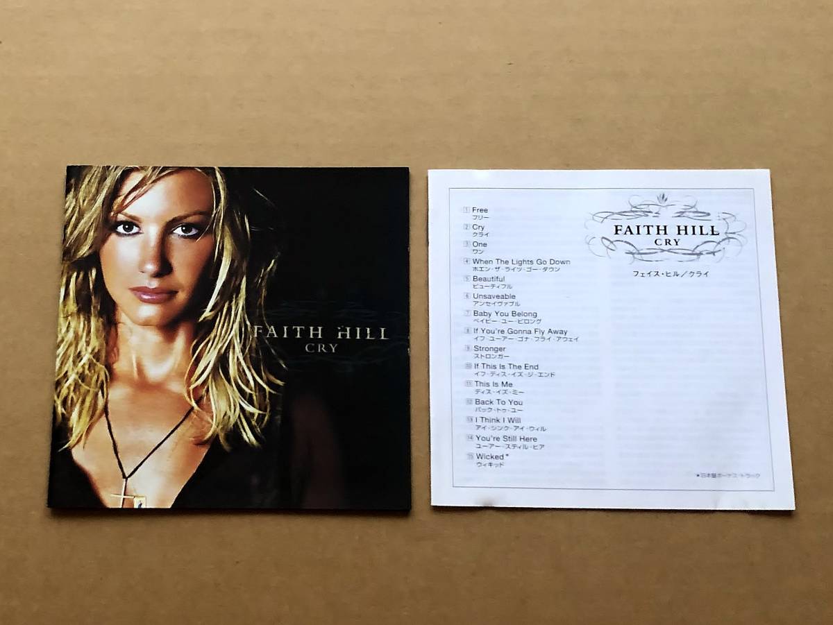 [CD] FAITH HILL / CRY　国内盤　フェイス・ヒル　クライ_画像4