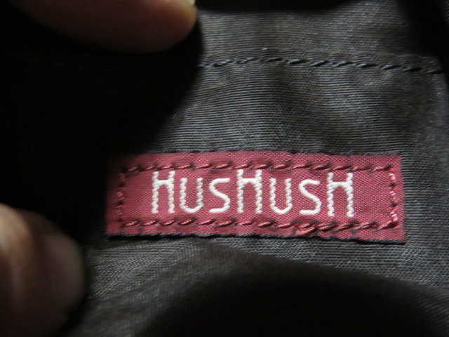 HUSHUSH Hushush HusHush world pochette pouch bag bag size 200-180-35. standard blue group tag attaching unused 