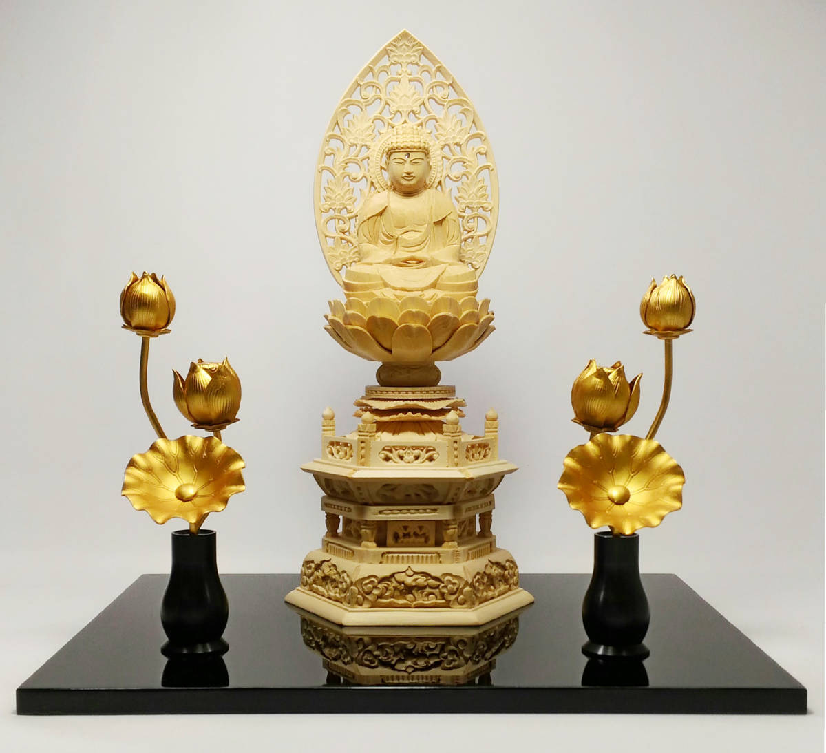 いつでも参拝 どこでも参拝 ステージ仏壇【安らぎ】 仏像(六角 いつでも参拝 どこでも参拝 ステージ仏壇【安らぎ】 仏像(六角