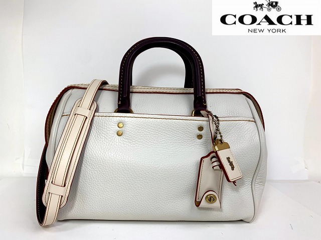 極美品 送料無料 コーチ COACH ローグ サッチェル ペブルレザー 極美品 送料無料 コーチ COACH ローグ サッチェル ペブルレザー