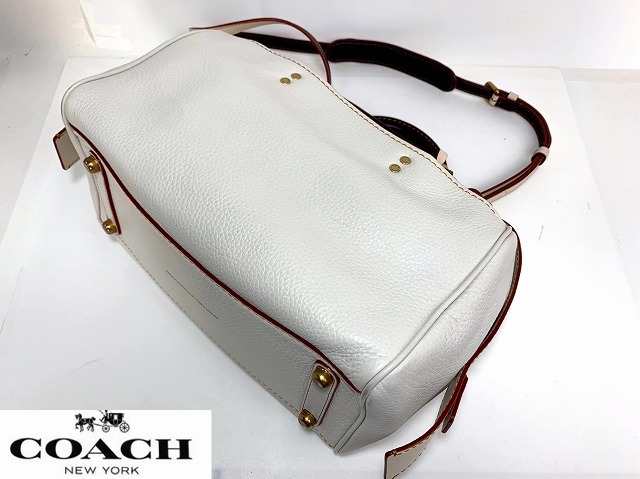 極美品 送料無料 コーチ COACH ローグ サッチェル ペブルレザー 極美品 送料無料 コーチ COACH ローグ サッチェル ペブルレザー