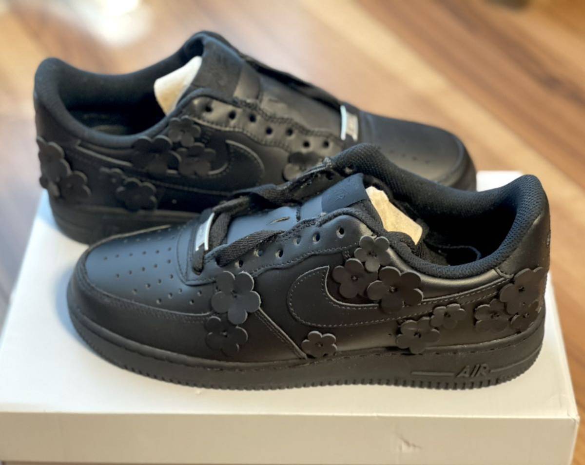 NIKE ナイキ エアフォース1 BLACK FLAWA カスタムスニーカー