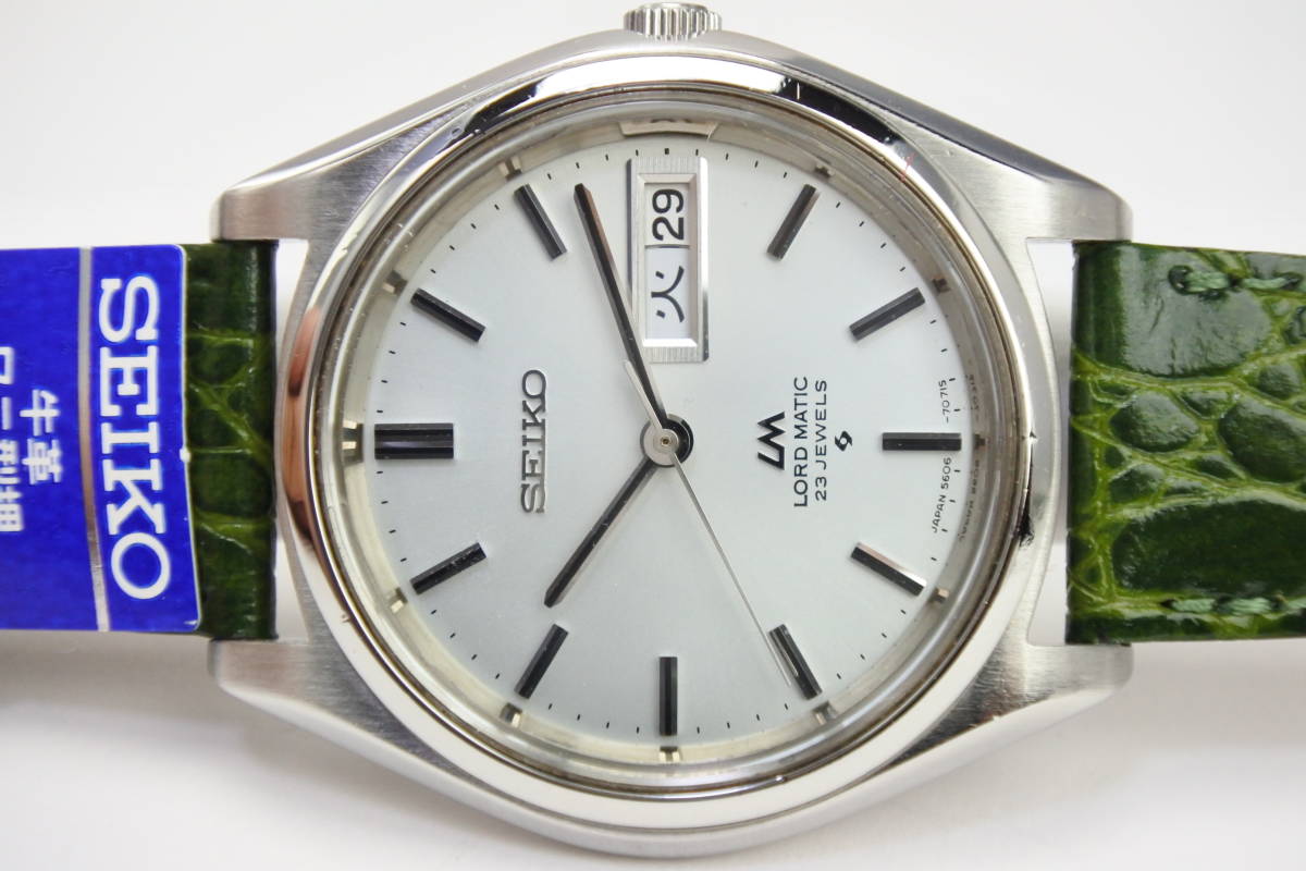 ☆☆☆国産準高級品1968年製 　SEIKO　ロードマチック5606-7070　２３石　自動巻紳士腕時計　純正SEIKOベルト　美品_画像1