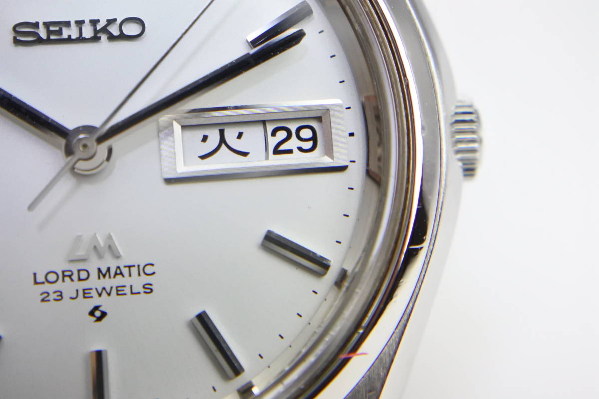 ☆☆☆国産準高級品1968年製 　SEIKO　ロードマチック5606-7070　２３石　自動巻紳士腕時計　純正SEIKOベルト　美品_画像5