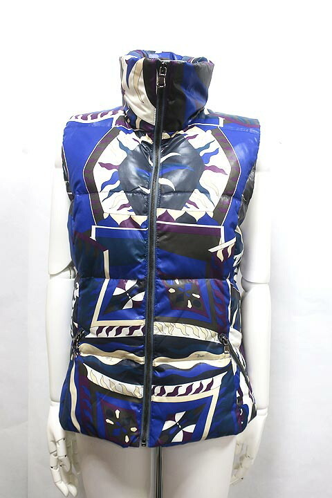 EMILIO PUCCI エミリオプッチ ジャケット ベスト 秋冬 総柄 ダウン I40