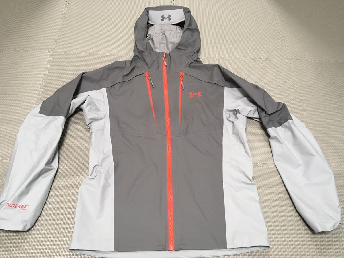 アンダーアーマー UNDER ARMOUR MD ゴアテックス アクティブ ジャケット GORE-TEX Active グレー 灰色 レッド 赤 - www.jvjosevaron.com