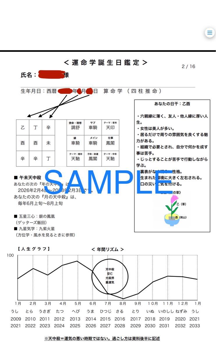 Paypayフリマ 誕生日鑑定カルテを作成します 数百名の方へ提供しているオリジナル占い鑑定 Paypayフリマ 誕生日鑑定カルテを作成します 数百名の方へ提供しているオリジナル占い鑑定