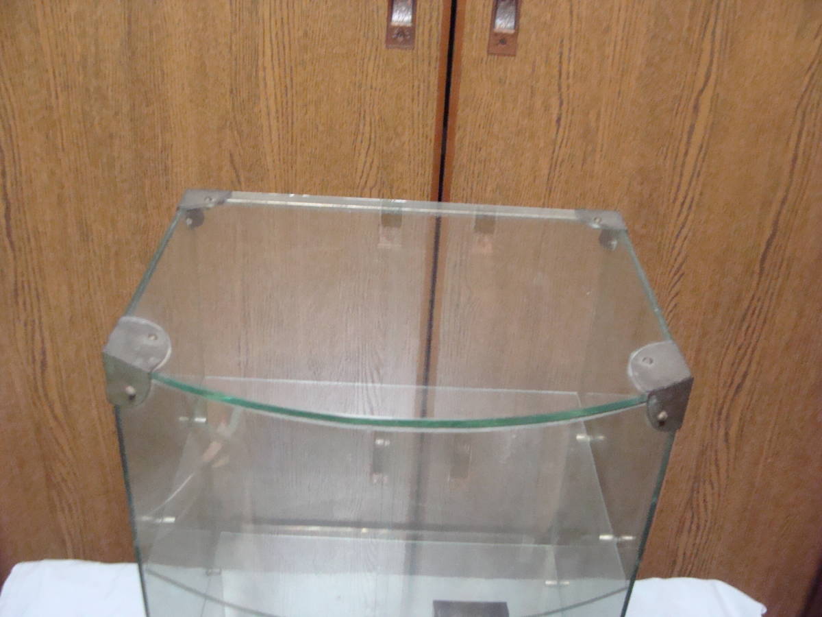  receipt limitation (pick up) antique front surface R glass display case store furniture glass case Vintage marks lie