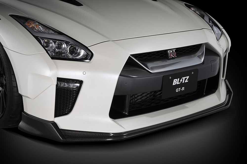 【BLITZ/ブリッツ】 AERO SPEED (エアロスピード) R-Concept カーボンフロントリップスポイラー GT-R R35 VR38DETT [60345]_画像4