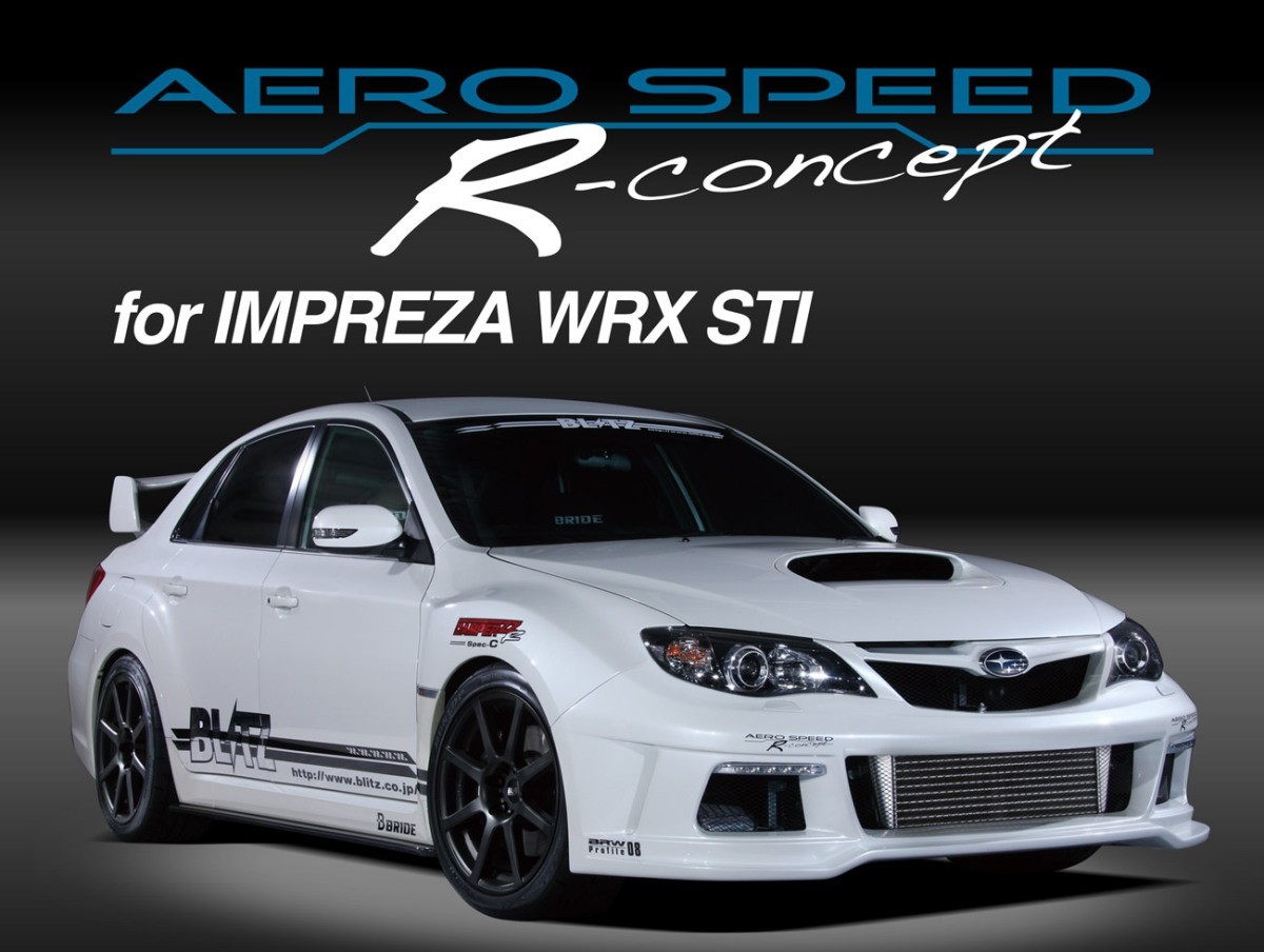 [BLITZ/ Blitz ] AERO SPEED ( aero Speed ) R-Concept front bumper spoiler Impreza WRX STI GRB/GRF/GVB/GVF [60127]