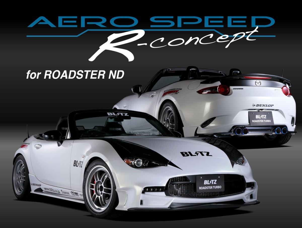 BLITZ ブリッツ AERO SPEED オーバーのアイテム取扱☆ エアロスピード R-Concept ロードスターRF 限定特価 NDERC 60260 リアスポイラー FRP マツダ
