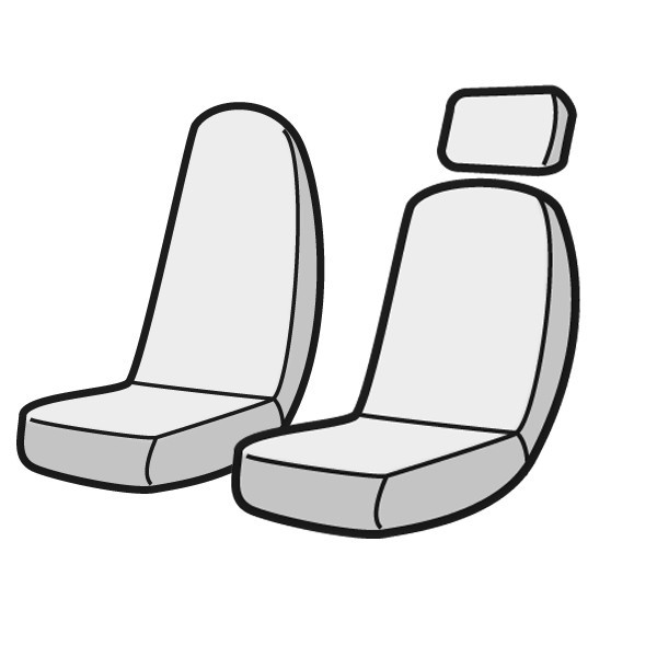 【Azur/アズール】 フロントシートカバー 運転席ヘッドレスト一体型 助手席分割型 UDトラックス コンドル(フレンズ) [AZ13R01]_画像3