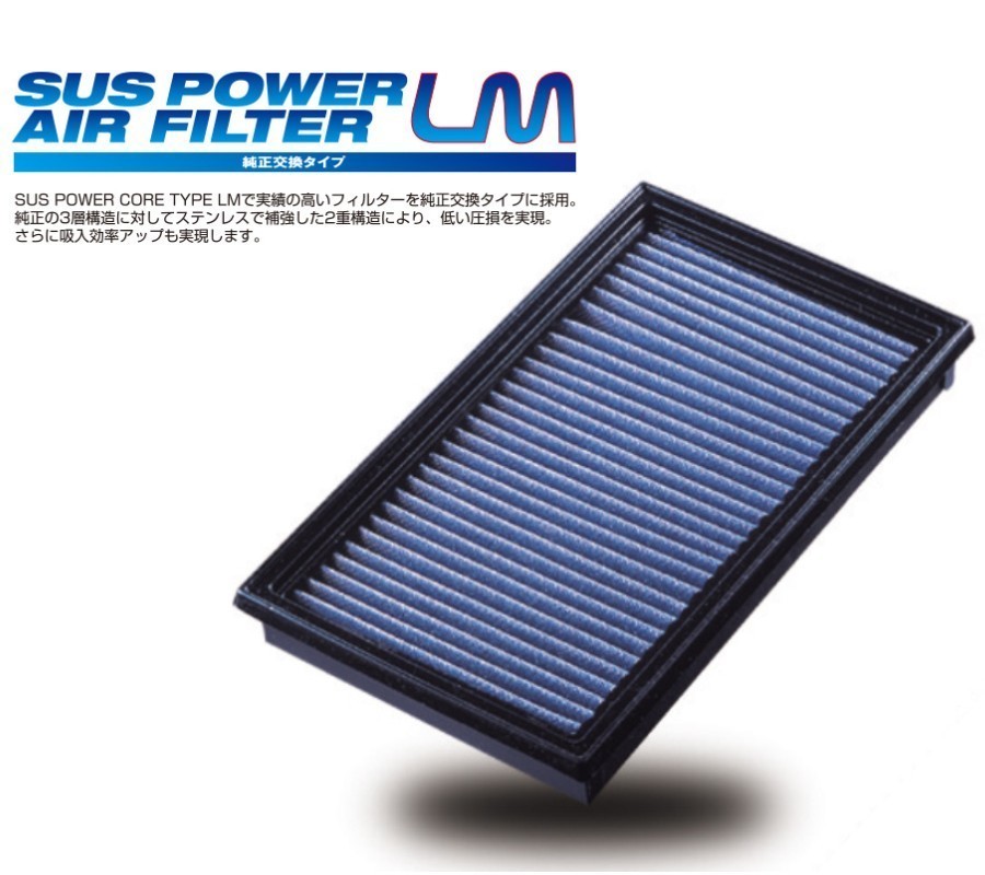 【BLITZ/ブリッツ】 SUS POWER AIR FILTER LM SM-52B eKアクティブ/eKクラッシィ/eKスポーツ/eKワゴン H81W [59522]_画像1