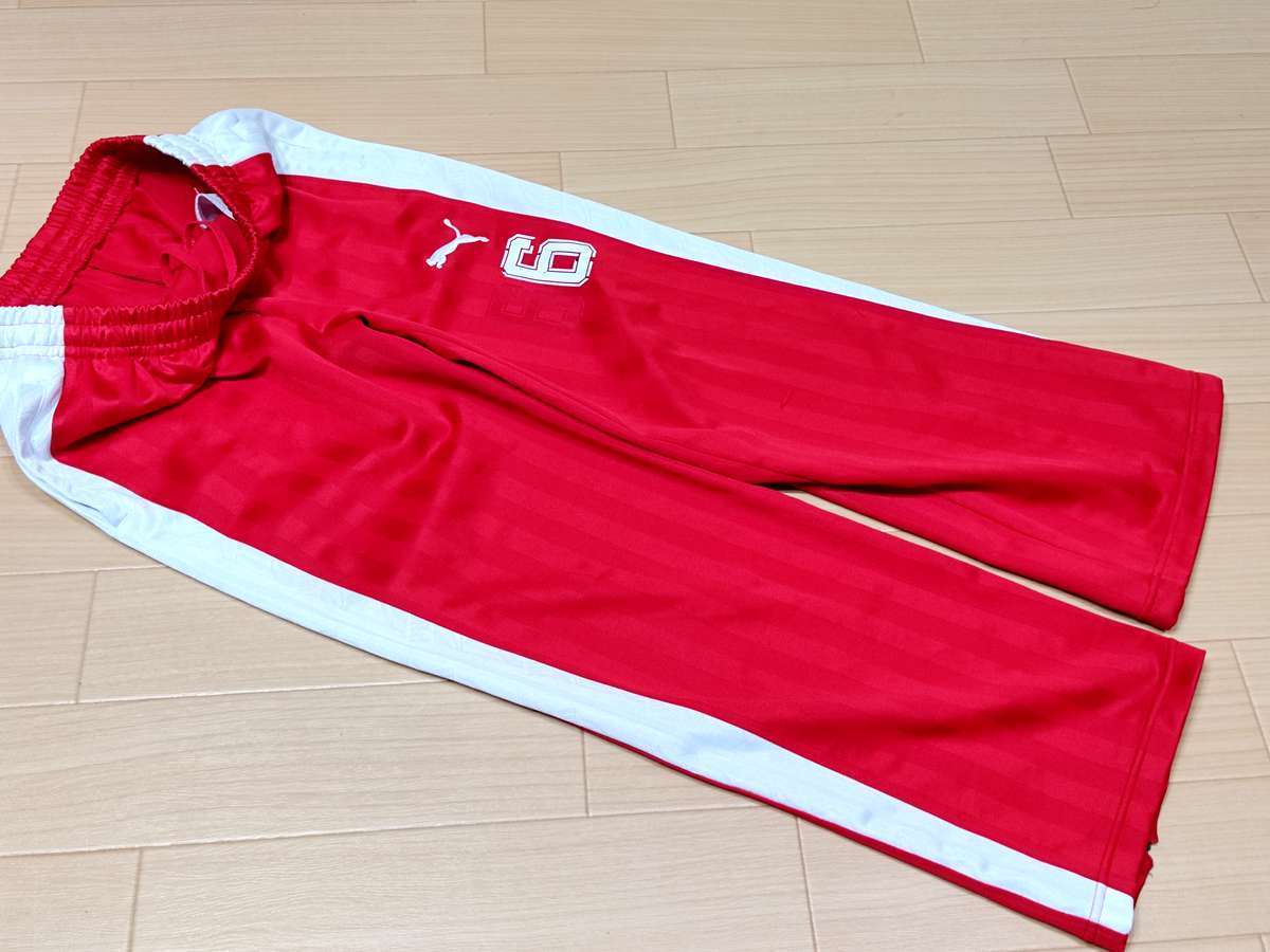  Puma PUMA - футбол футзал USED низ джерси обычно надеты SIZE:M цвет : красный серия симпатичный!