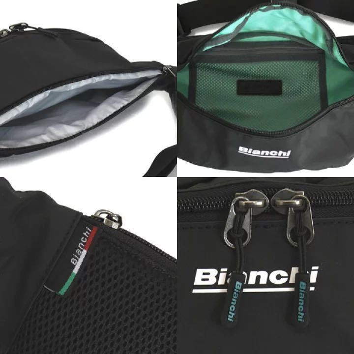 Bianchi ビアンキ メンズ レディース ウエストバッグ　抗菌ポケット 装備モデル　TBPM 01 プレゼント ギフト ネイビー_画像6