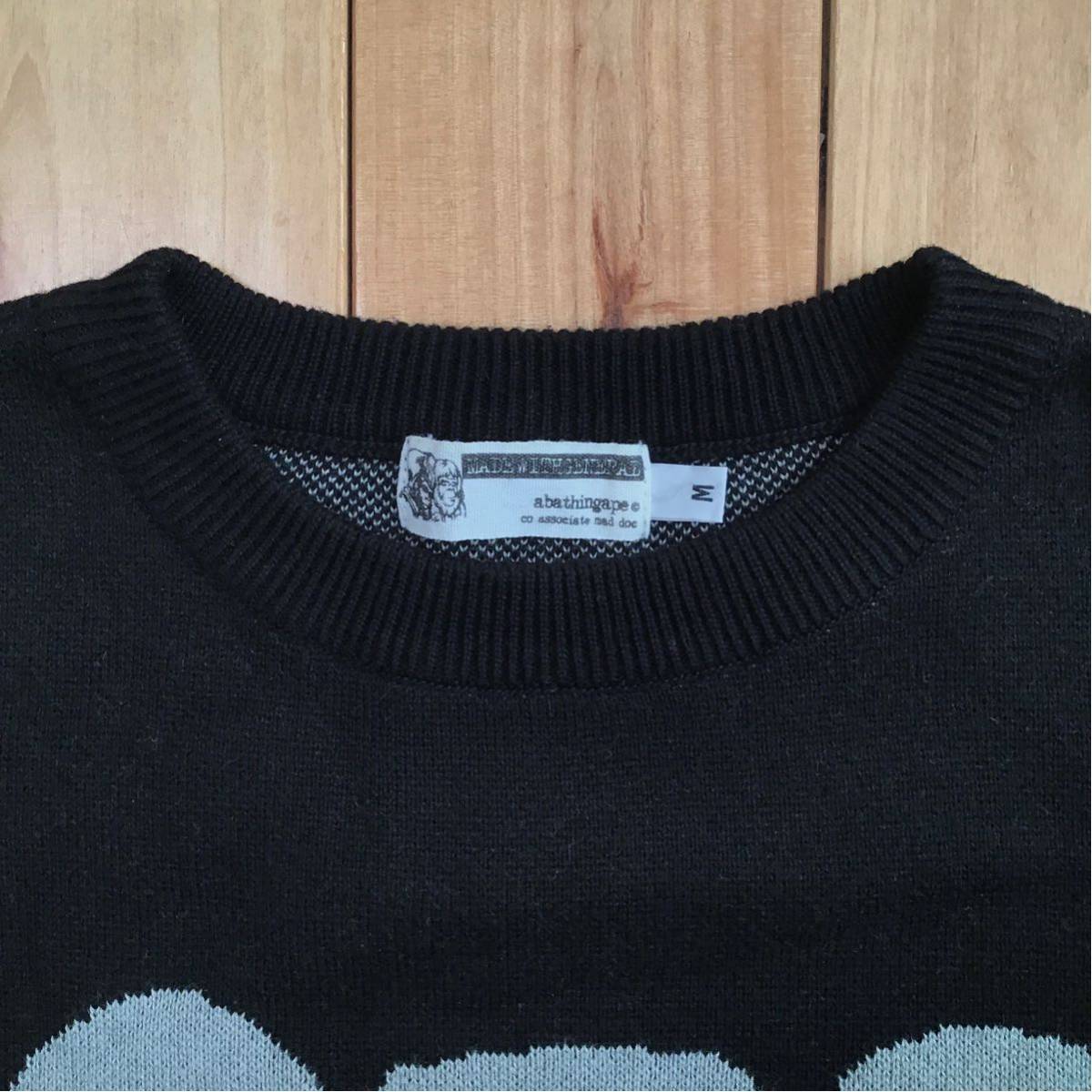 * ultra rare * kaws × BAPE Big head knitted M size a bathing ape Kaws Ape Bape A Bathing Ape knit nigo 3321