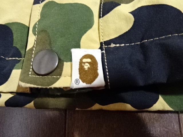 最初期【M】APE 1stサル迷彩柄 スノボジャケット キムタク 猿の惑星 A BATHING APE（ア ベイシング エイプ）NIGO 木村拓哉 当時物_画像4