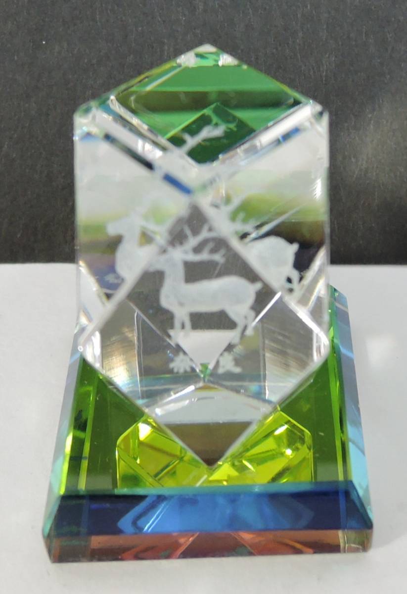 Yahoo!オークション - M05ガラス置物 3Dクリスタル 奈良/鹿 Yahoo!オークション - M05ガラス置物 3Dクリスタル 奈良/鹿
