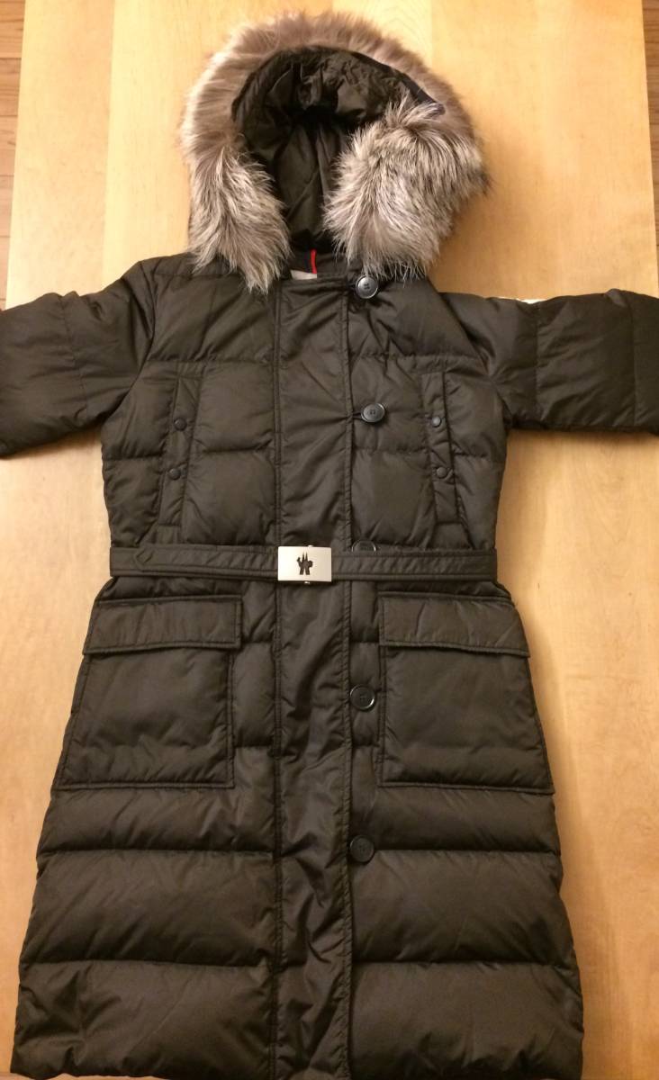 ◆◆ 超美品 ◆◆ MONCLER　モンクレール ファーフード付 ロングダウンコート 　0_画像1