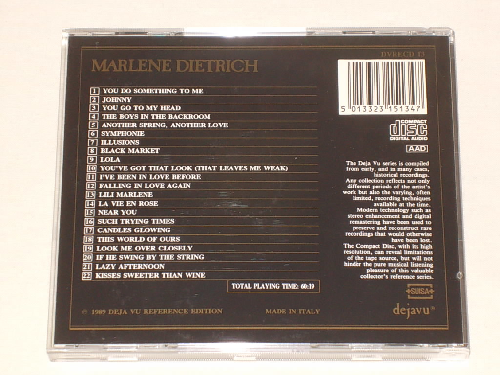 MARLENE DIETRICH/THE MARLENE DIETRICH STORY/CDアルバム マレーネ・ディートリッヒ_画像2
