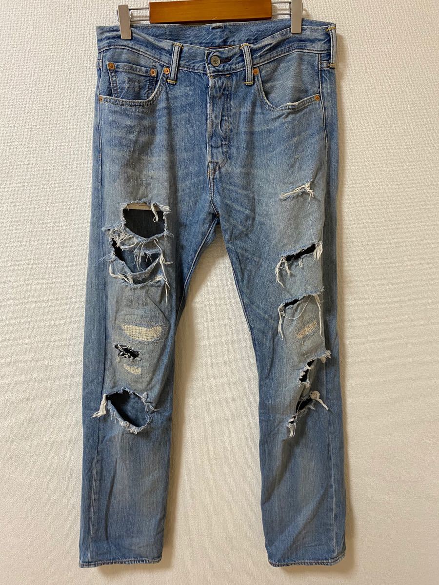 LEVI'S  クラッシュデニム ダメージデニム ジーンズ