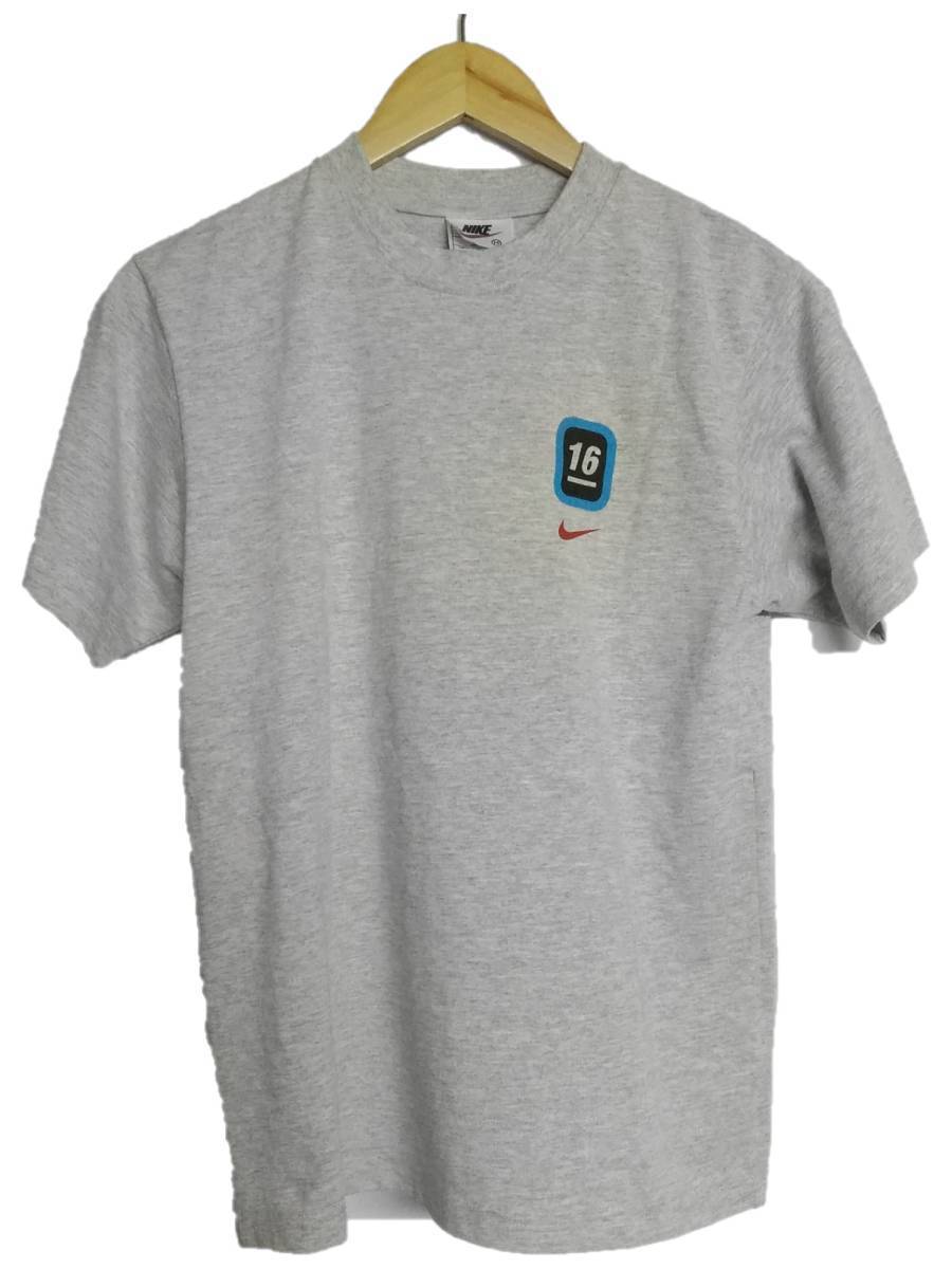 銀タグ ナイキ NIKE 野茂英雄 90's 灰 グレー Tシャツ M #16 メンズ シャツ ドジャース MLB vintage 野球 NOMO ヴィンテージ ビンテージ