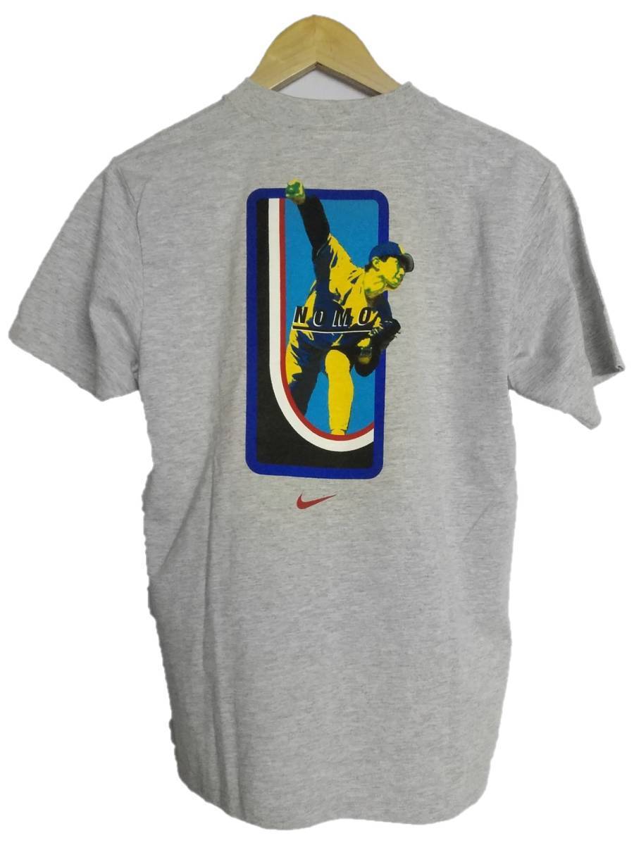 銀タグ ナイキ NIKE 野茂英雄 90's 灰 グレー Tシャツ M #16 メンズ シャツ ドジャース MLB vintage 野球 NOMO ヴィンテージ ビンテージ_画像1