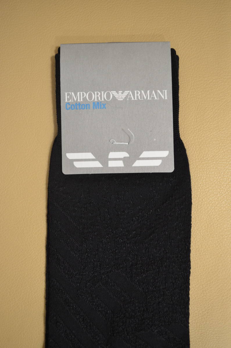 新品　未使用　タグ付き 　男性　EMPORIO ARMANI 　エンポリオアルマーニ 　　スーピマ綿 ソックス　　　　送料無料_画像3