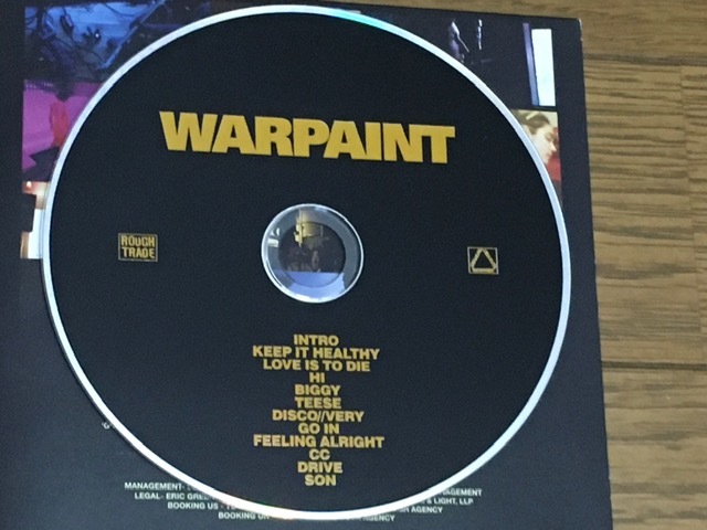 WARPAINT / WARPAINT アートロック ドリームポップ 名作 輸入盤 John Frusciante GRIMES Julia Holter THE XX Sonic Youth YO LA TENGOの画像4