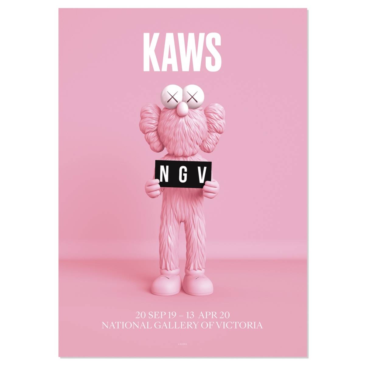 KAWS 【エキシビジョンポスター BFF PINK】