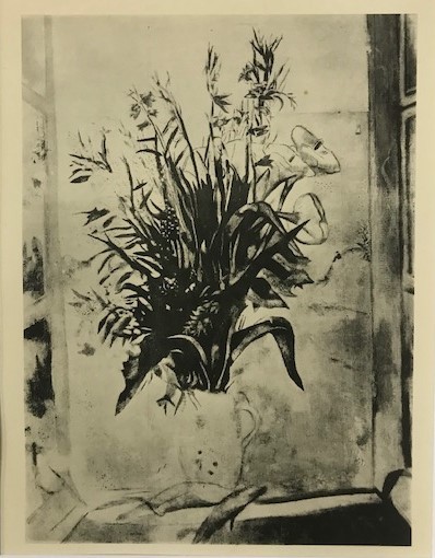 【特価】　≪　　マルク・シャガール　　≫　　コロタイプ版画　　FLEURS　　1928年　　MARC　CHAGALL