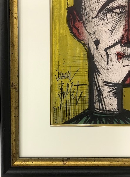 【特価】　≪　　ベルナール 　ビュッフェ　　≫　　オリジナル リトグラフ【石版画】　LE CLOWN JOJO 　1967年　BERNARD　 BUFFET