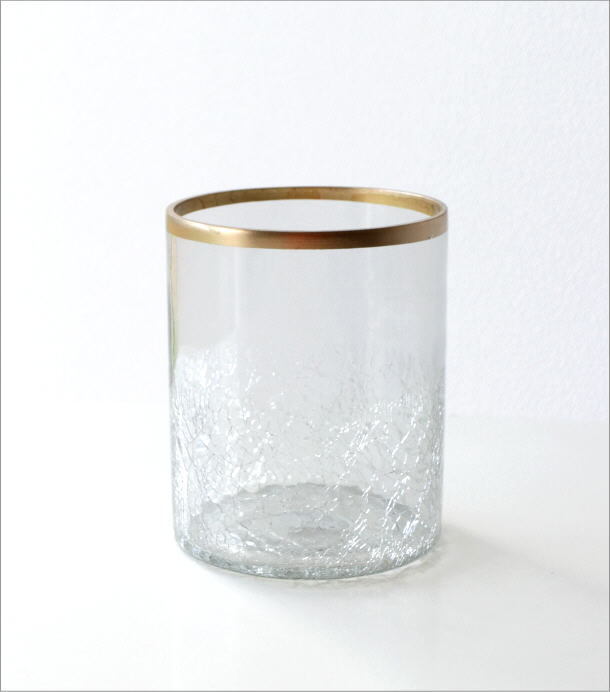 花瓶 花びん ガラス おしゃれ フラワーベース シンプル アンティーク インドの手づくりガラスベース A 送料無料(一部地域除く) kan4218_画像5