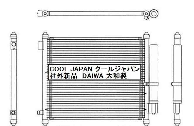 ホンダ ゼスト クーラーコンデンサー JE1 JE2 社外新品 ダイワ DAIWA 製複数有 要問い合わせ ＪＥ１ ＪＥ２