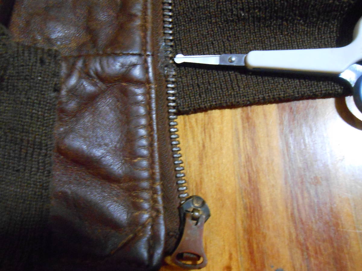 博物館級 素晴らしいブラッドチット! CBI戦域 ATC 美品 WW2 実物 A-2 Cable Raincoat社製 コレクター向 US40サイズ_画像10