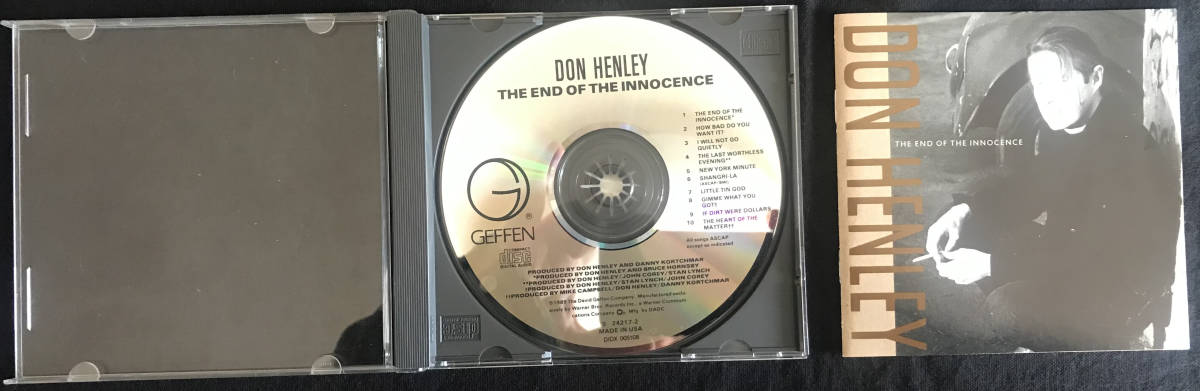 CD / Don Henley / ドン・ヘンリー / The End of Innocence / Geffen Records - 9 24217-2 / 1989 / [USA盤] _画像5