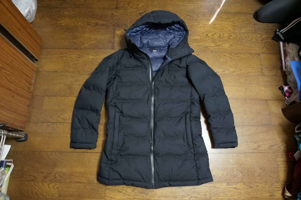 UNIQLO Uniqlo si-m less down coat M men's 311-161096(54-02) down 90% black light weight water-repellent . manner 