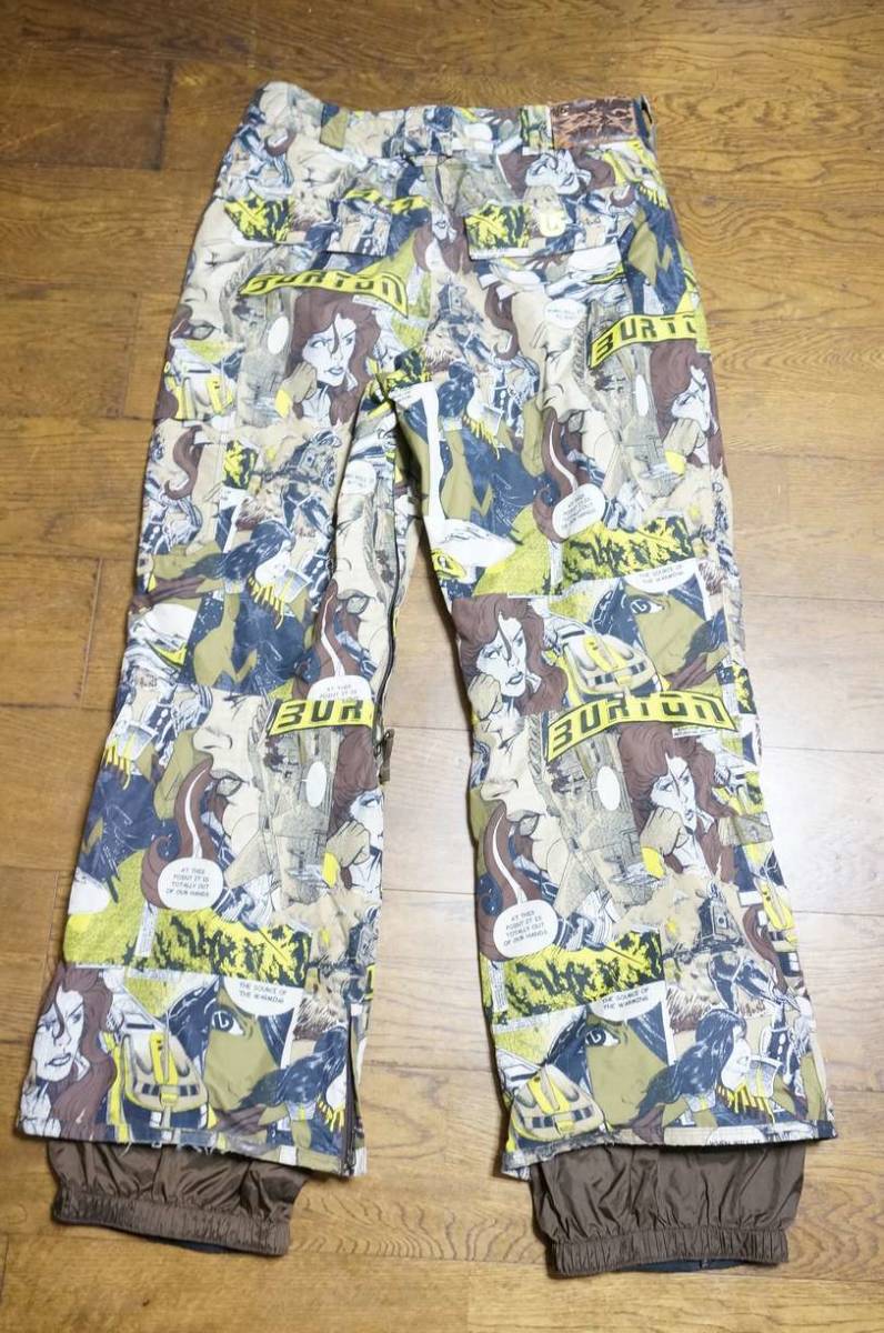 超おしゃれ！男性用 バートン BURTON POACHER PANT スノーボードウエア ポーチャー アメコミパンツ サイズM_画像2