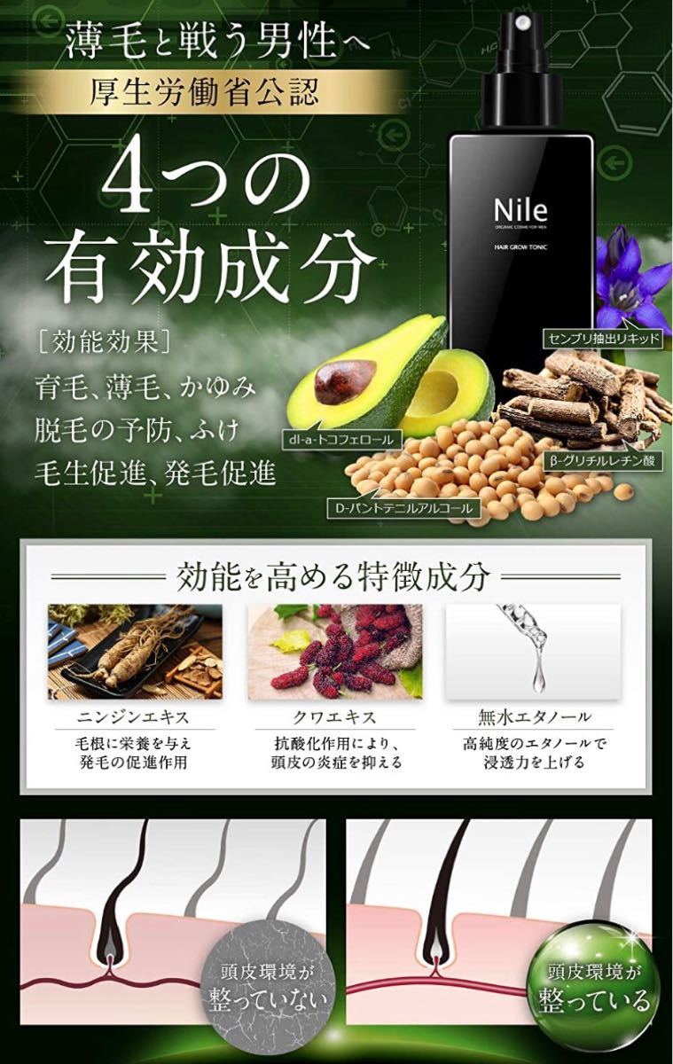 Nile 育毛剤 メンズ 薬用 ヘアトニック 150ml